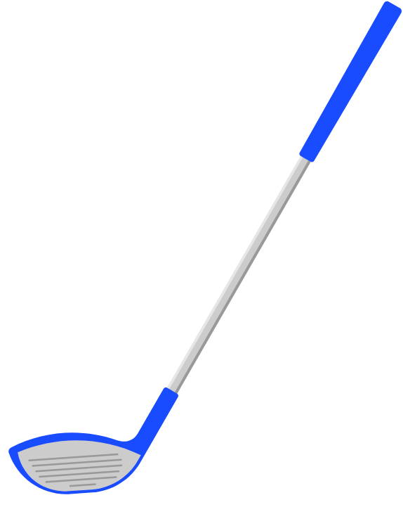 Blue golf club